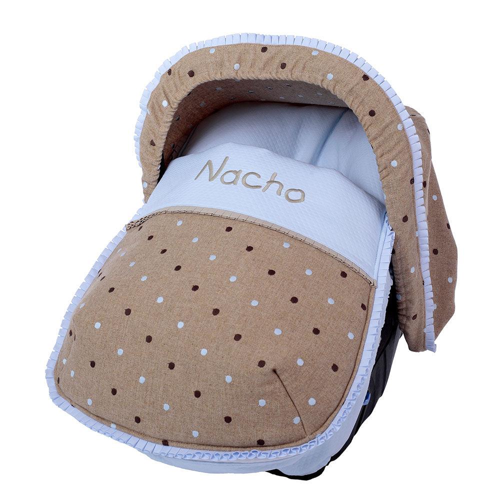 Saco MaxiCosi Invierno Topos Bordados Bebiti Nanetes - Nanetes #